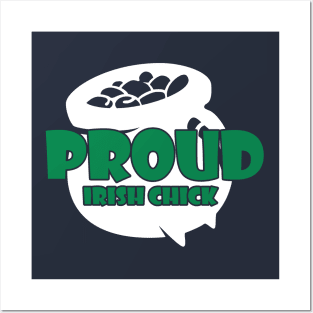 Proud Irish chick (white) Posters and Art